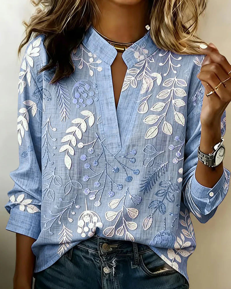 Blusa Nicole - in lino e cotone