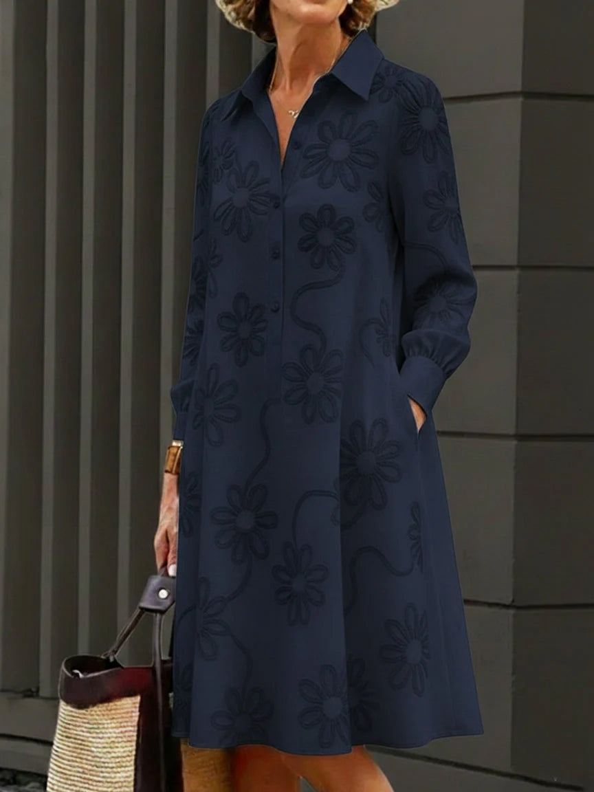 Vestito Violeta  - in lino e cotone