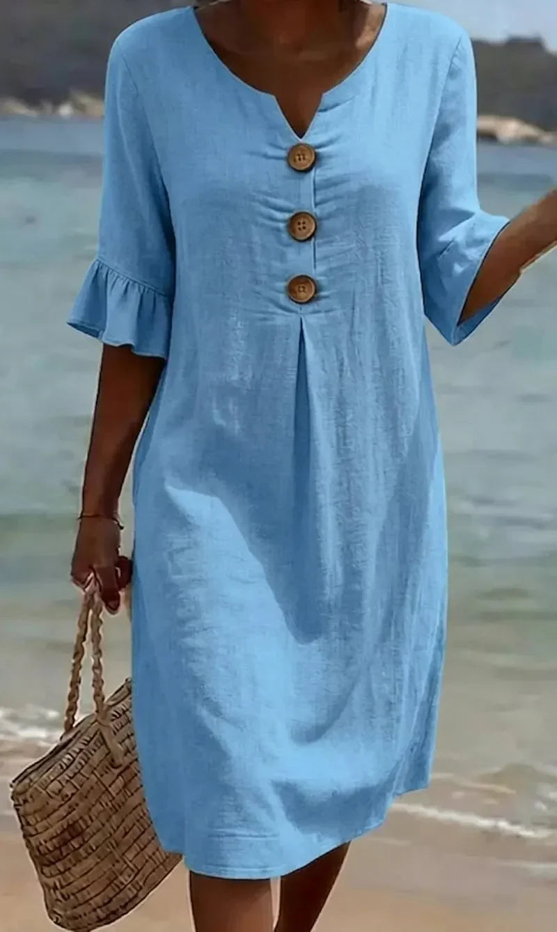 Vestito Giovanna - in lino e cotone
