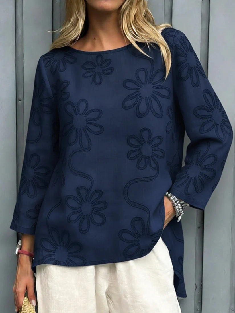 Blusa Rosalia - in lino e cotone