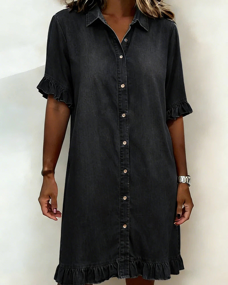 Vestito Michela - in cotone demin leggero