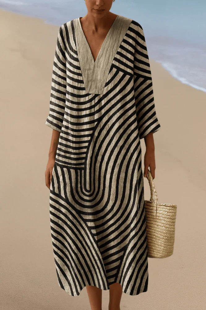 Vestito Renata - in lino e cotone
