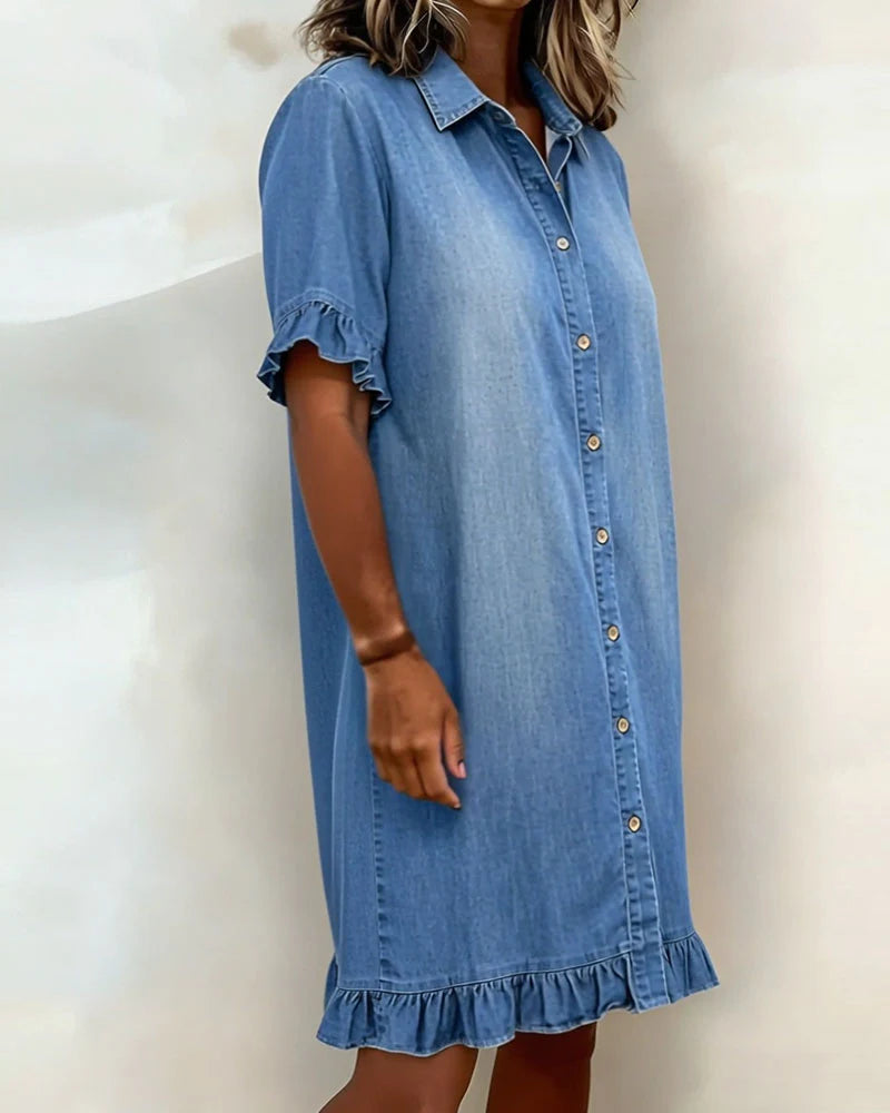Vestito Michela - in cotone demin leggero