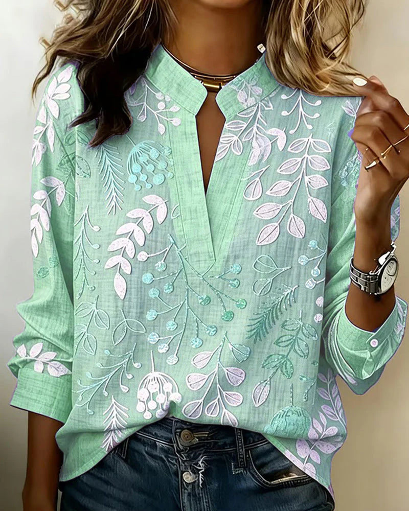 Blusa Nicole - in lino e cotone