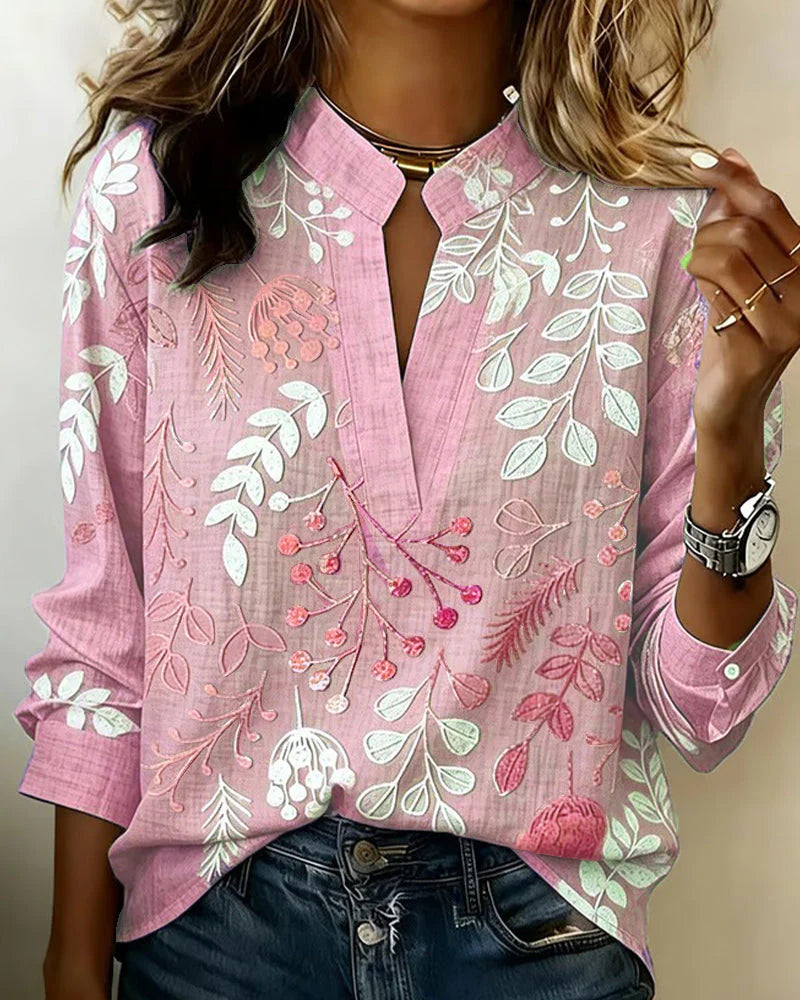 Blusa Nicole - in lino e cotone