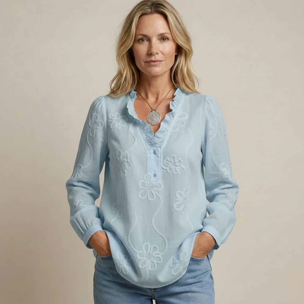 Blusa Camilla  - in lino e cotone