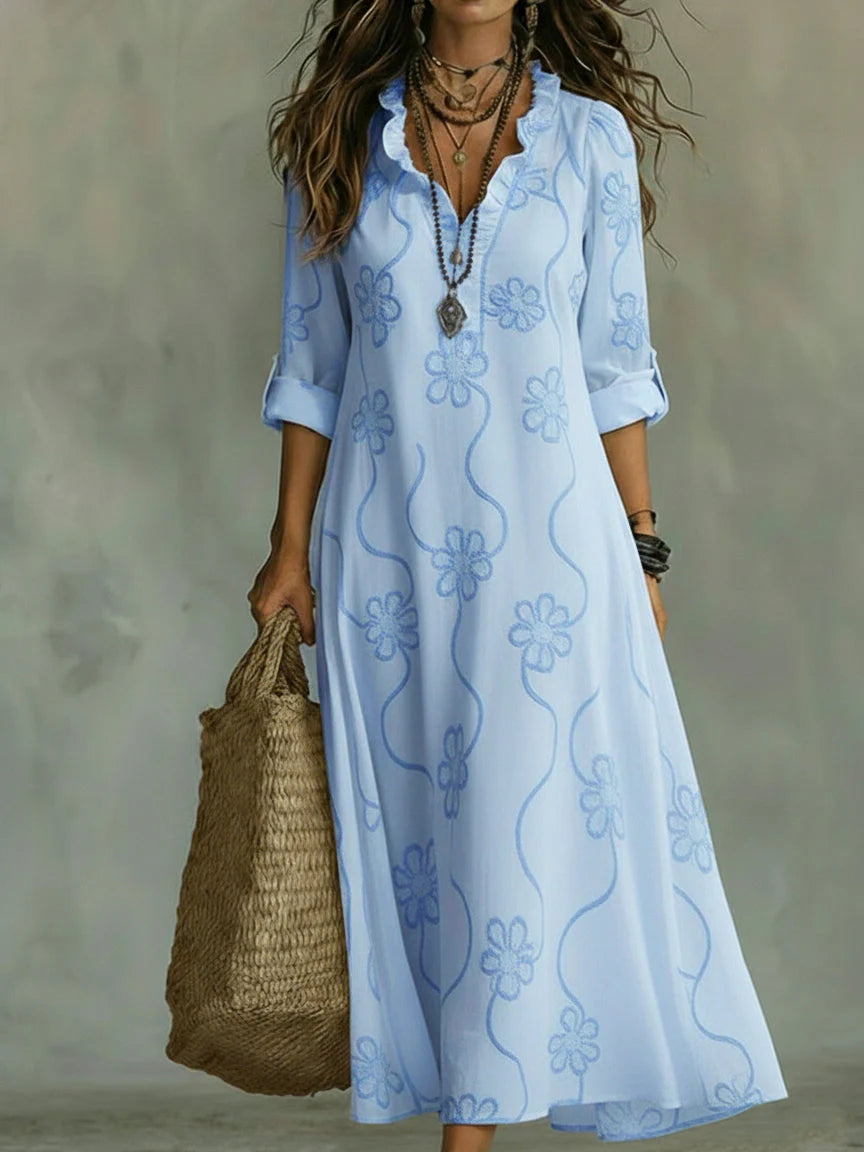 Vestito Iris - in lino e cotone